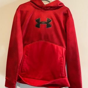Red Under Armour hoodie